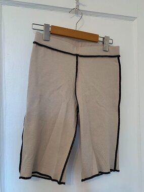 Eliza Faulkner Cream Ryder Bike Shorts